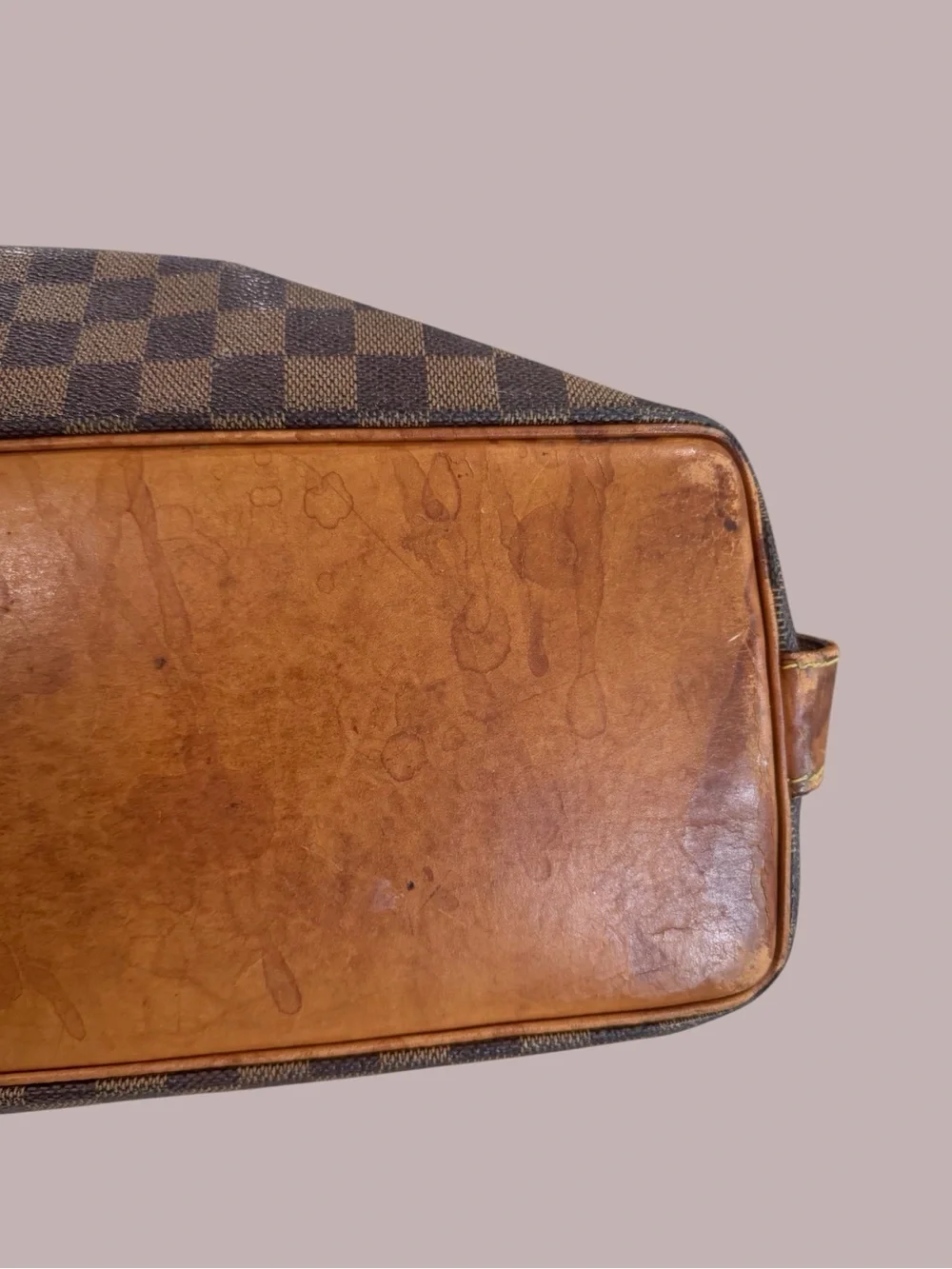 Louis Vuitton Limited Edition Centenaire Damier Columbine Zip Shoulder Bag
